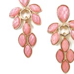 Seashell Pink Opal Stone Princesse Earrings